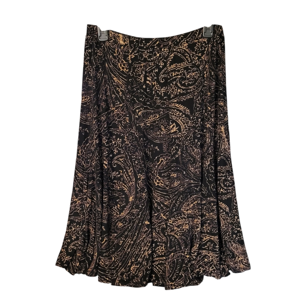 Chico's Travelers full stretchy slinky skirt - L.       G89